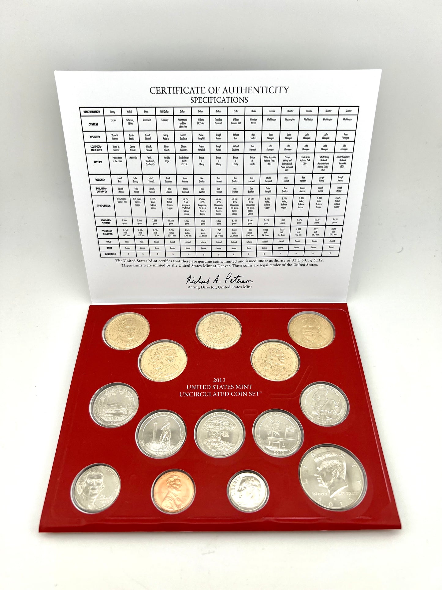 2013 United States Mint Uncirculated Coin Set Philadelphia And Denver