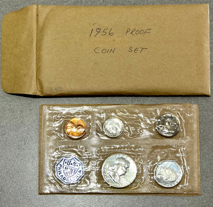 1956 proof set coins U.S. Mint