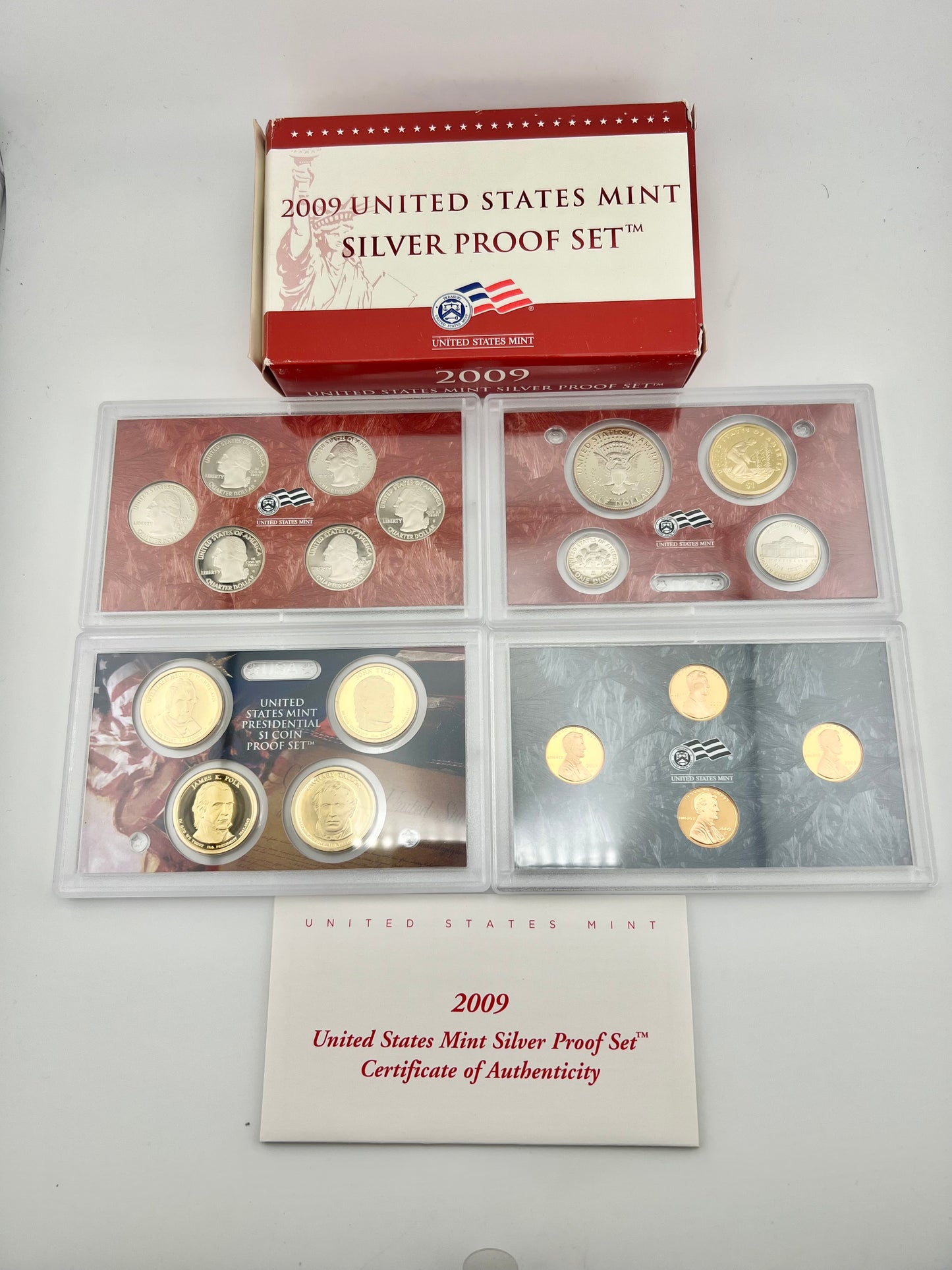 2009 UNITED STATES MINT SILVER PROOF SET WITH COA