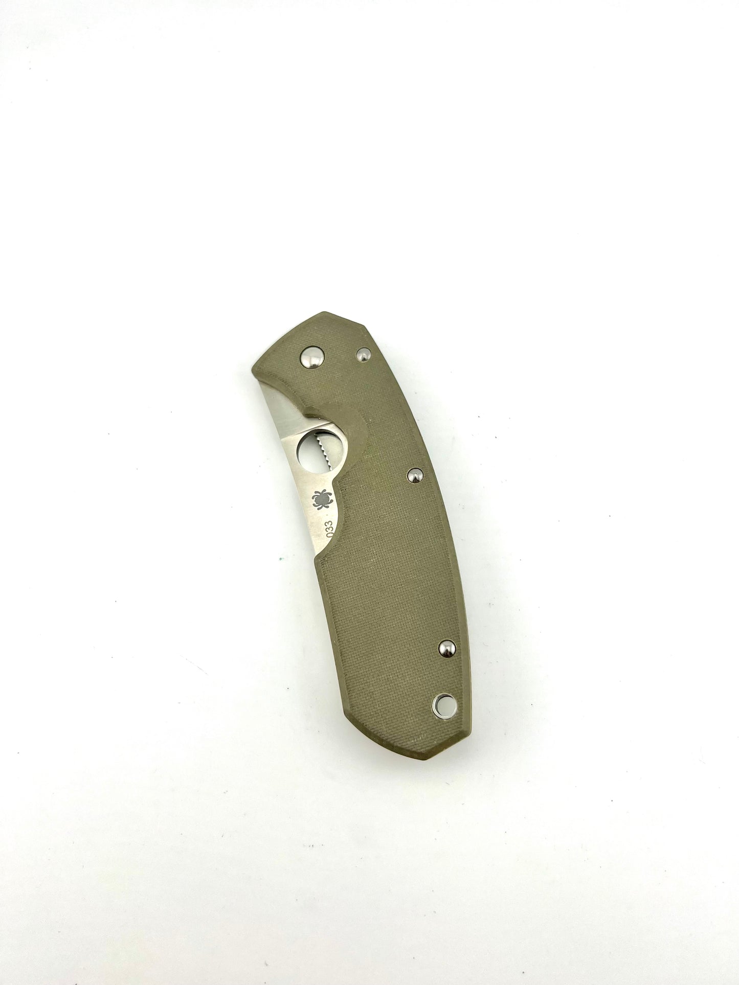 Spyderco folding knife green