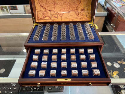 Danbury Mint Complete State Quarters Treasure Chest Collection Set