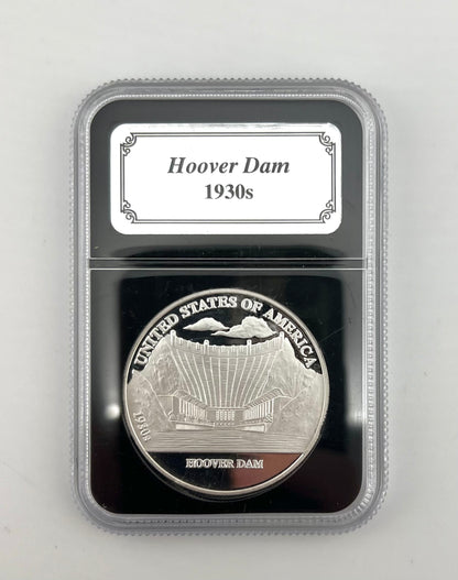 American History Silver Bullion Collection Hoover Dam 1930s