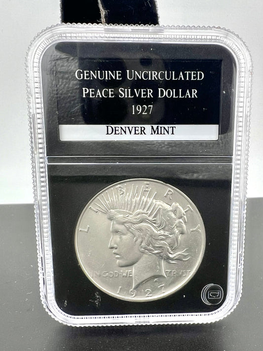 Uncirculated piece silver dollar 1927 coin