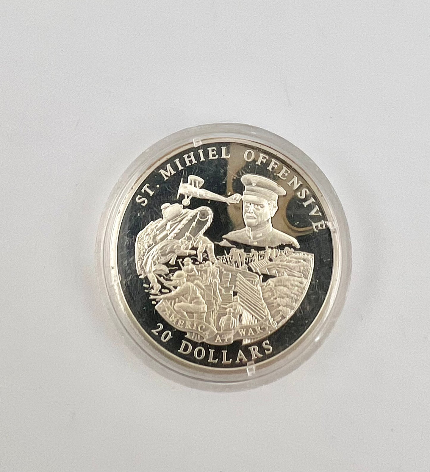 ST. MIHIEL OFFENSIVE WWI AMERICA AT WAR 2003 LIBERIA SILVER COIN