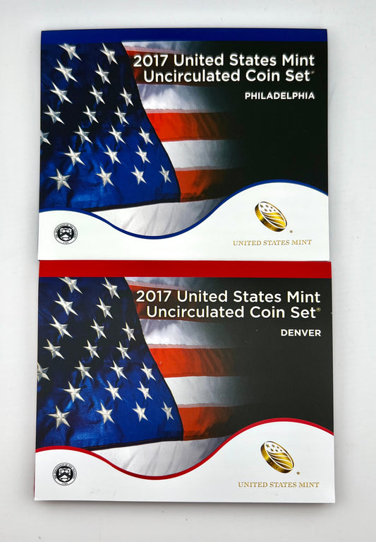 2017 United States Mint Uncirculated Coin Set Philadelphia And Denver