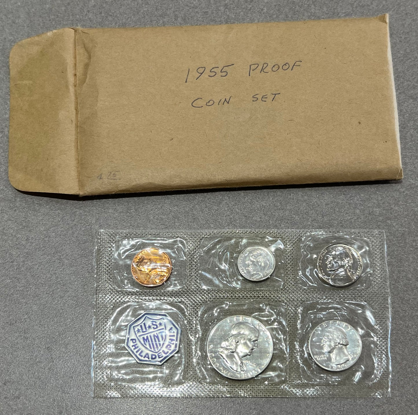 1955 proof set coins U.S. Mint