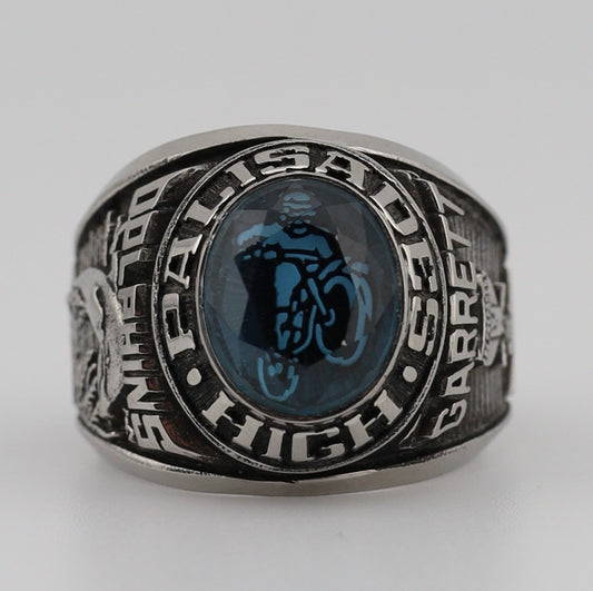 Stainless steel class ring "Palisades High"