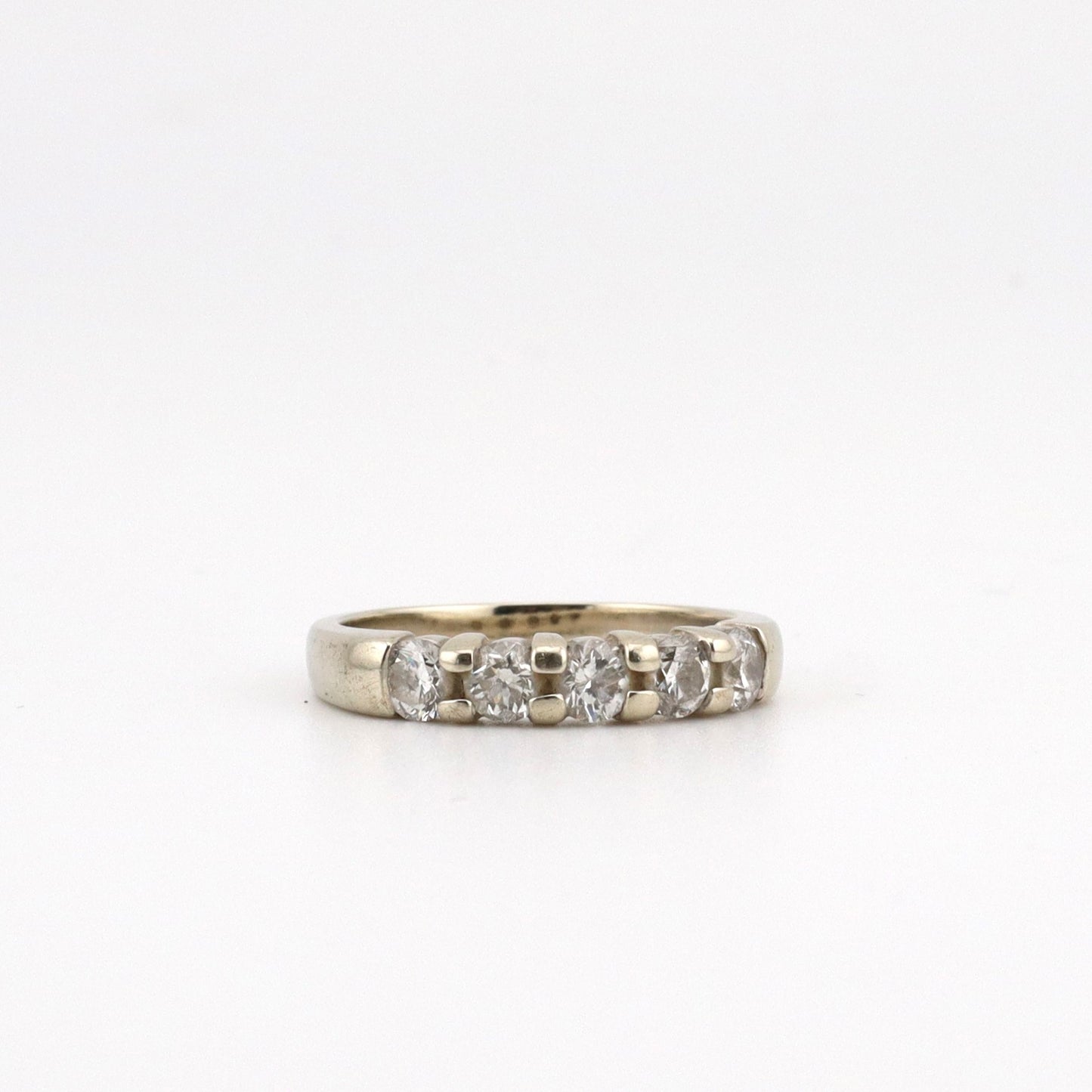 10k white gold diamond wedding band ladies