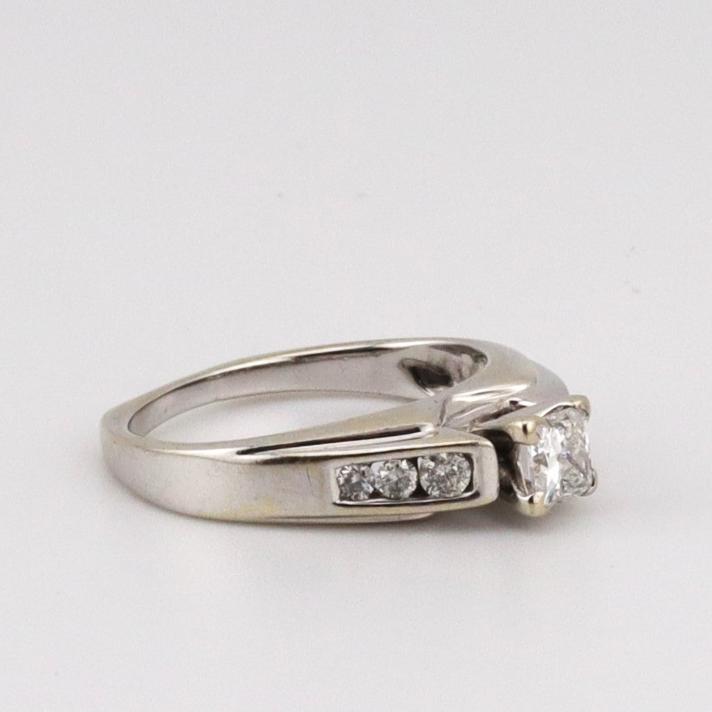 14k princess cut ladies diamond wedding ring