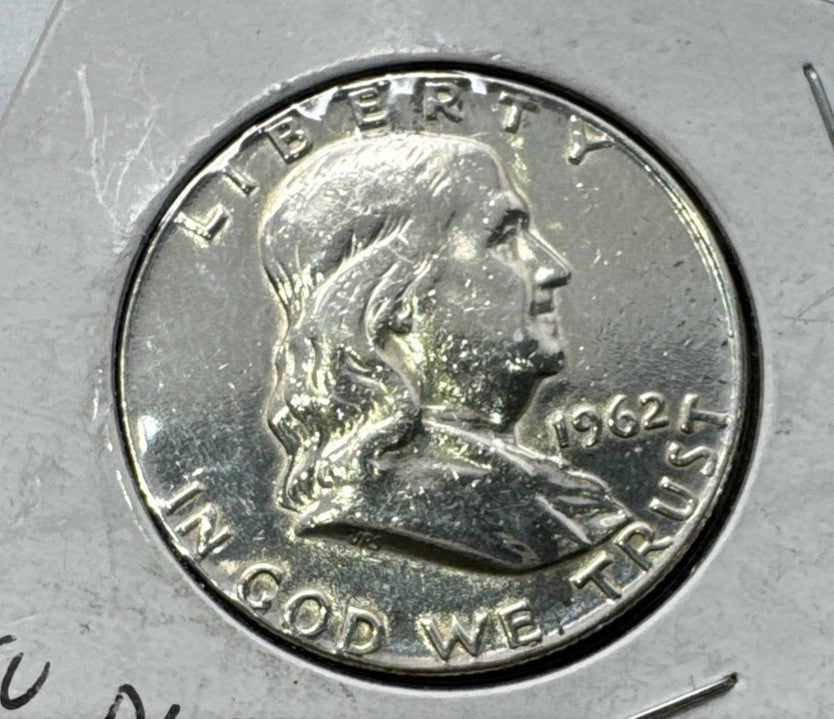 1962 Proof Franklin 90% Silver Half Dollar Uncirculated US Mint