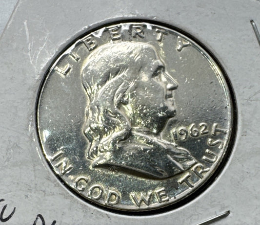 1962 Proof Franklin 90% Silver Half Dollar Uncirculated US Mint