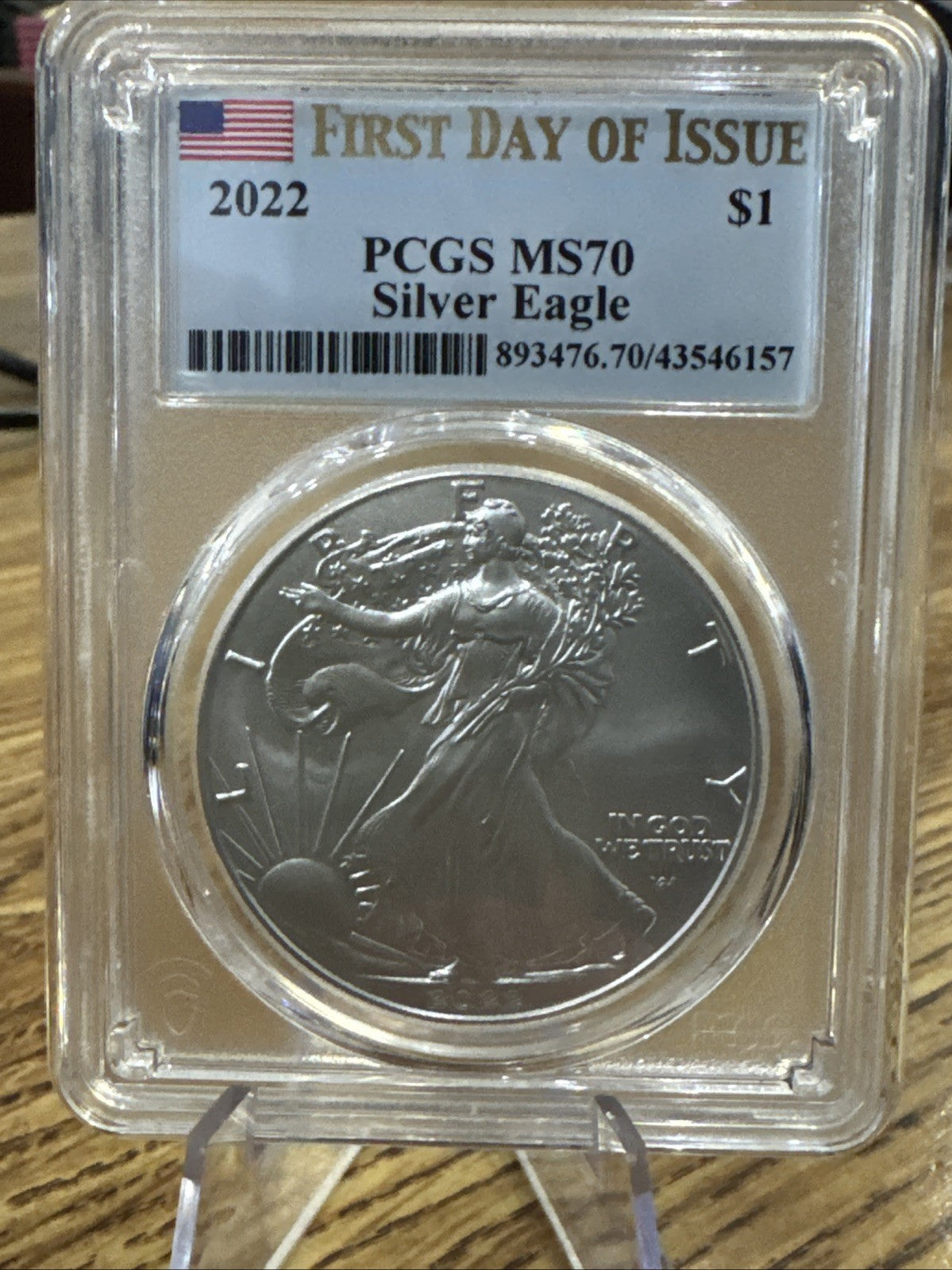 2022 W American Silver Eagle MS70 PCGS (First Day of Issue)