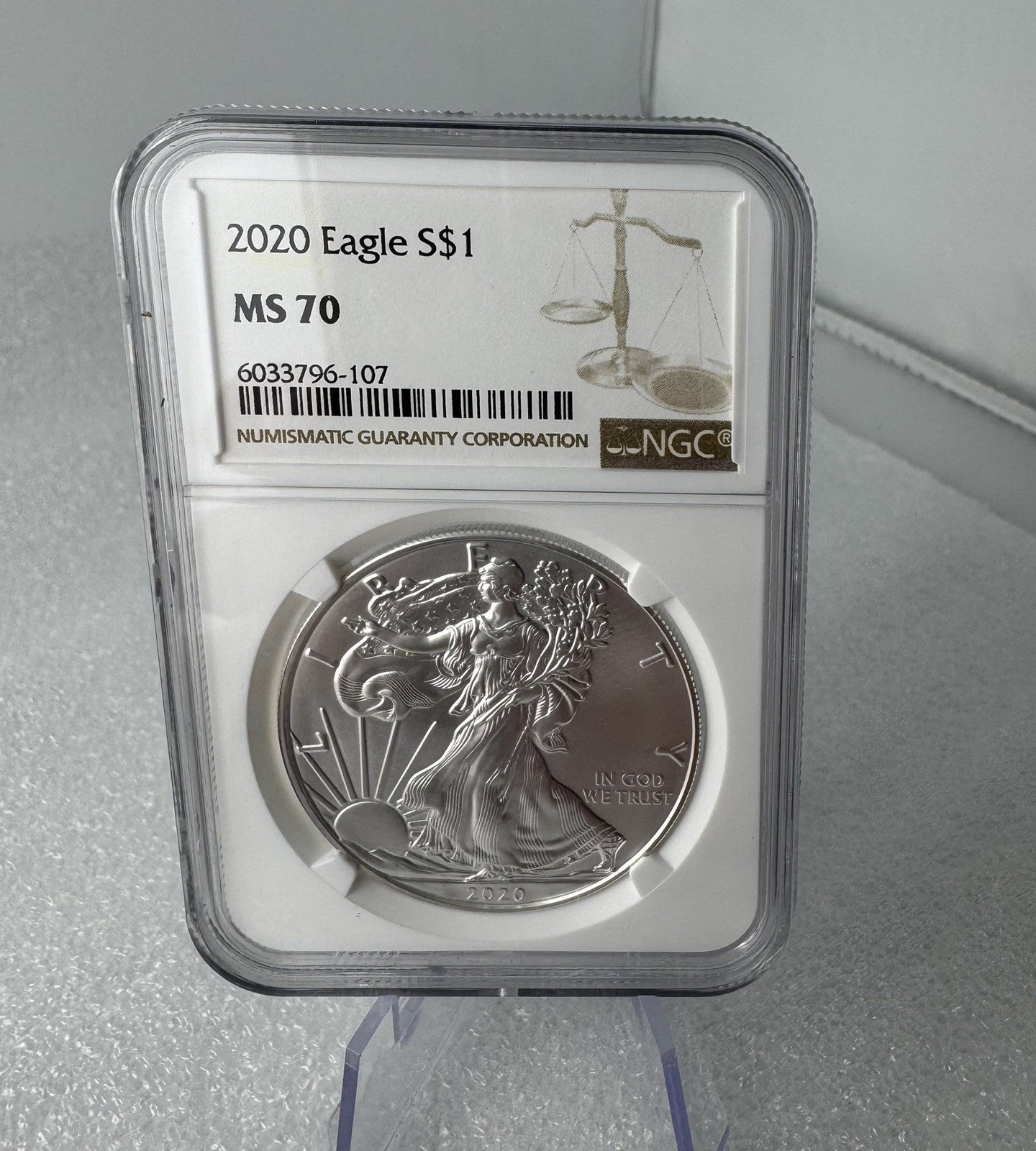 MS70 2020 American Silver Eagle NGC